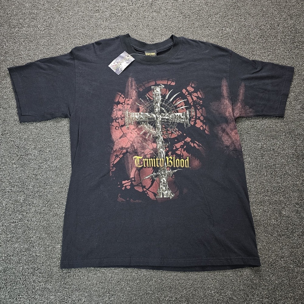 Vintage Trinity Blood Anime Shirt Mens Large Manga 2005 Funimation Y2k NWT